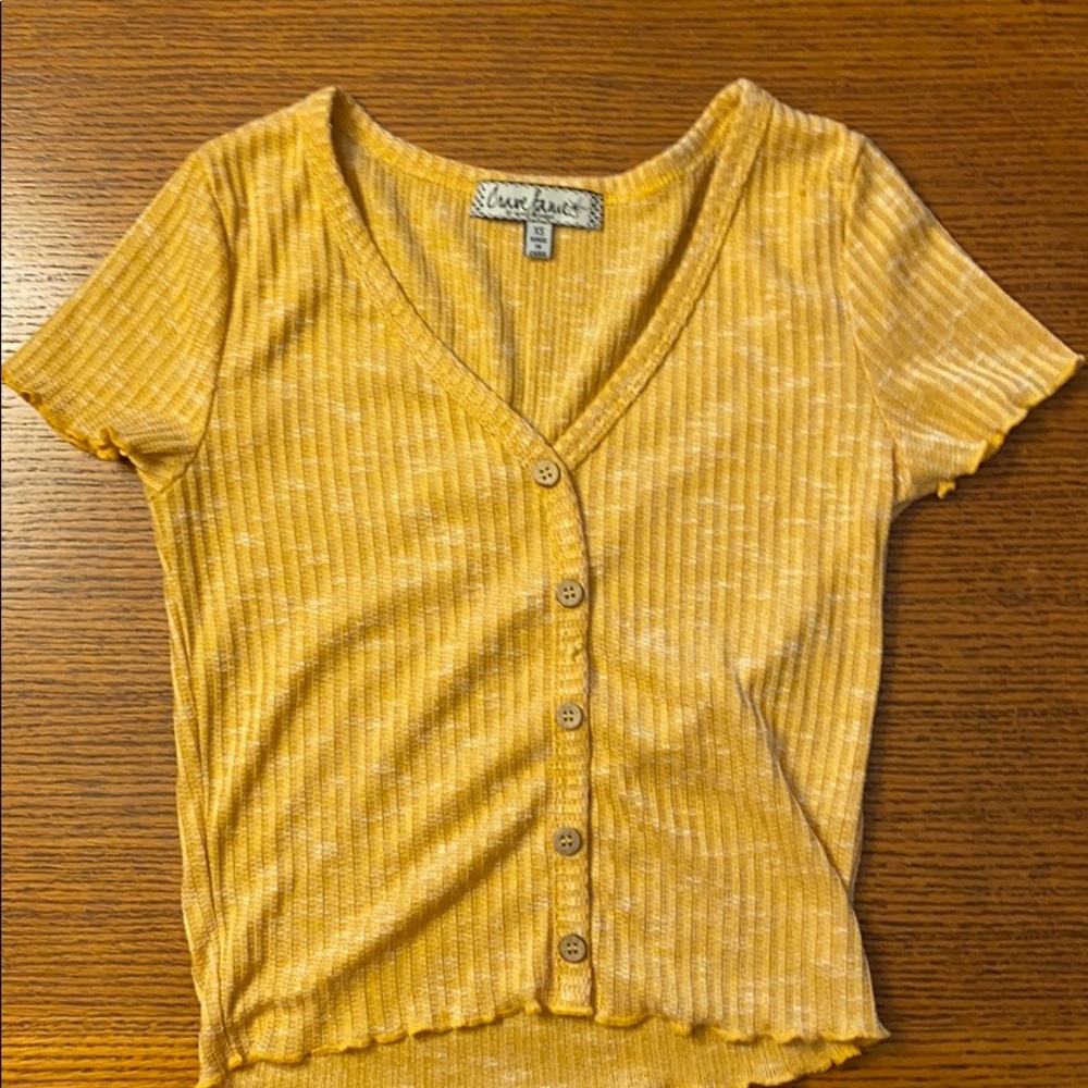 Yellow tee